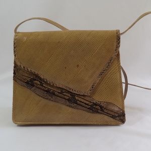 Vtg Genuine Reptile Handbag W A Thompson and Co.